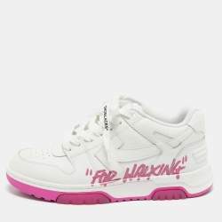 Off-White White Leather Out Of Office Sneakers Size 38
