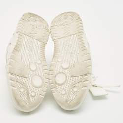 Off-White White Leather Out of Office Low Top Sneakers Size 38