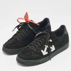 Off-White Black Suede 2.0 Low Top Sneakers Size 39