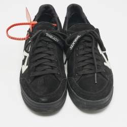 Off-White Black Suede 2.0 Low Top Sneakers Size 39