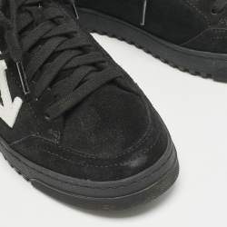 Off-White Black Suede 2.0 Low Top Sneakers Size 39