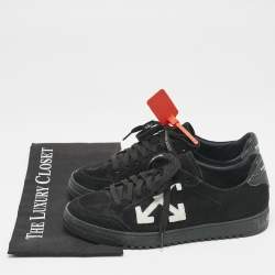 Off-White Black Suede 2.0 Low Top Sneakers Size 39
