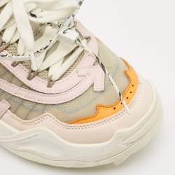 Off-White Multicolor Mesh and Nubuck Leather Odsy 1000 Lace Up Sneakers Size 40