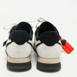 Off-White Two Tone Nylon and Suede HG Runner Sneakers Size 37