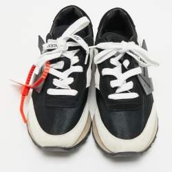 Off-White Two Tone Nylon and Suede HG Runner Sneakers Size 37