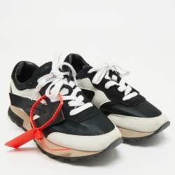 Off-White Two Tone Nylon and Suede HG Runner Sneakers Size 37