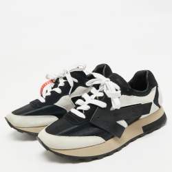 Off-White Two Tone Nylon and Suede HG Runner Sneakers Size 37