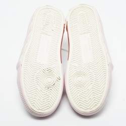 Pre Owned Off-White White Canvas Vulcanized Low Top Sneakers Size 38