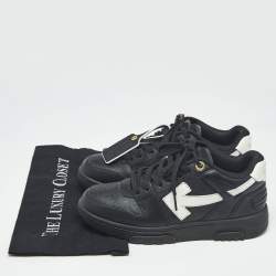 Pre Owned Off-White Black Leather HG Runner Sneakers Size 39