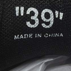 Pre Owned Off-White Black Leather HG Runner Sneakers Size 39