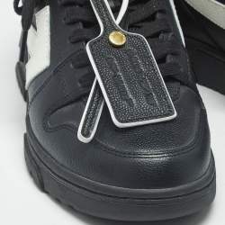 Pre Owned Off-White Black Leather HG Runner Sneakers Size 39