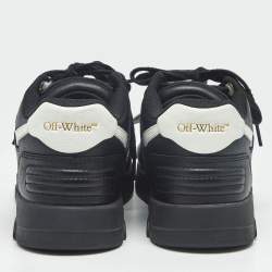Pre Owned Off-White Black Leather HG Runner Sneakers Size 39