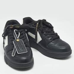 Pre Owned Off-White Black Leather HG Runner Sneakers Size 39