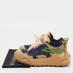 Pre Owned Off-White Multicolor Mesh and Leather Odsy 1000 Sneakers Size 39