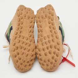 Pre Owned Off-White Multicolor Mesh and Leather Odsy 1000 Sneakers Size 39