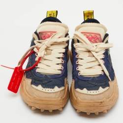 Pre Owned Off-White Multicolor Mesh and Leather Odsy 1000 Sneakers Size 39