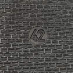 Pre Owned Off-White Black Rubber Arrow Pool Slides Size 42