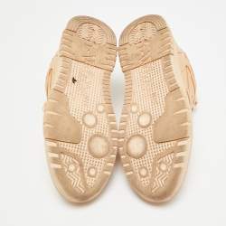 مملوكة مسبقًا Off-White Out of Office Size 39 Beige Leather Low Top Sneakers