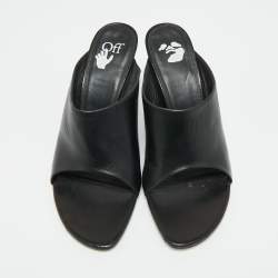 Pre Owned صندل مول أوف وايت جلد أبيض مقاس 38