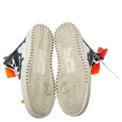 مملوكة مسبقًا حذاء رياضي أوف وايت أوف كورت 3.0 كانفاس وجلد أسود/ أبيض مقاس 38