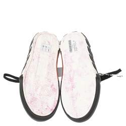 مملوكة مسبقًا حذاء رياضي أوف وايت فلكن جلد أسود بعنق منخفض مقاس 40