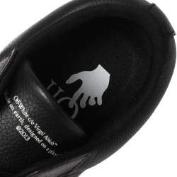 مملوكة مسبقًا حذاء رياضي أوف وايت فلكن جلد أسود بعنق منخفض مقاس 40