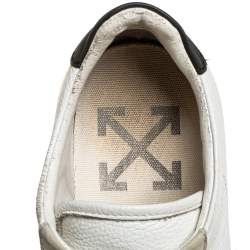 Pre Owned حذاء رياضي أوف وايت منخفض من أعلى كاريأوفر جلد أسود/ أبيض مقاس 37