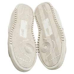 Pre Owned حذاء رياضي أوف وايت منخفض من أعلى كاريأوفر جلد أسود/ أبيض مقاس 37