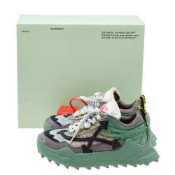 مملوكة مسبقًا حذاء رياضي أوف-وايت أودسي 1000 جلد وشبك متعدد الألوان مقاس 38