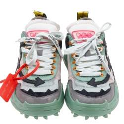 مملوكة مسبقًا حذاء رياضي أوف-وايت أودسي 1000 جلد وشبك متعدد الألوان مقاس 38