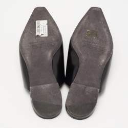 Off-White Black Leather Mule Sandals Size 41