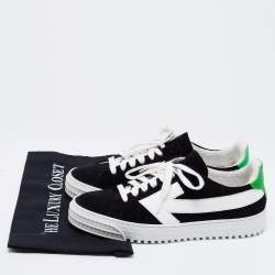 مملوكة مسبقًا حذاء رياضي أوف وايت سويدي أسود سهم بعنق منخفض مقاس 39