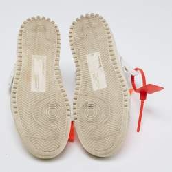 Pre Owned Off-White White Leather Off Court 3.0 High Top Sneakers Size 35