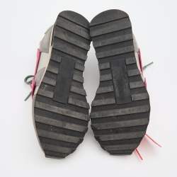 Pre Owned Off-White Multicolor Suede and Leather Runner Arrow Low Top Sneakers Size 36