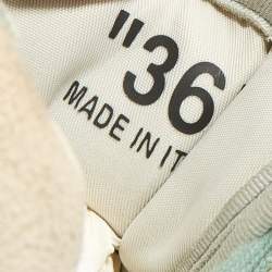 Pre Owned Off-White Multicolor Suede and Leather Runner Arrow Low Top Sneakers Size 36