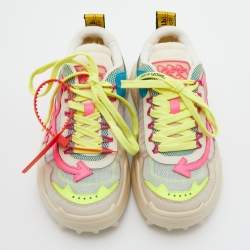 Pre Owned Off-White Multicolor Mesh and Leather Odsy 1000 Sneakers Size 39