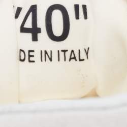 Pre Owned Off-White Grey/White Suede and Leather HG Runner Low Top Sneakers Size 40