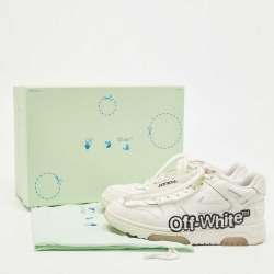 Pre Owned Off-White White Leather Out Of Office Sneakers Size 39