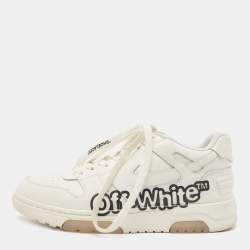 Pre Owned Off-White White Leather Out Of Office Sneakers Size 39