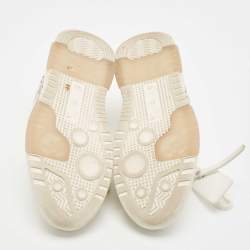 Pre Owned Off-White White Leather Out Of Office Sneakers Size 39