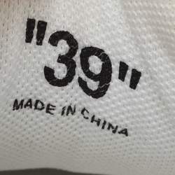 Pre Owned Off-White White Leather Out Of Office Sneakers Size 39