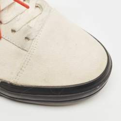 مملوكة مسبقًا Off-White White Canvas Vulcanized Sneakers Size 39