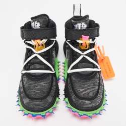 Off-White x Nike Black Mesh Air Force 1 Mid Sneakers Size 36.5