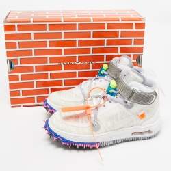 Off-White x Nike White Mesh Air Force 1 Mid Sneakers Size 36.5