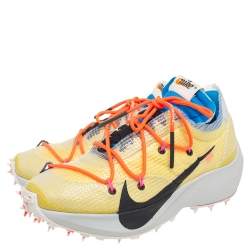 Pre Owned Off White x Nike Multicolor Nylon And Fabric Vapor Street Low Top Sneakers Size 38