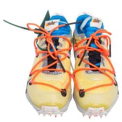 Pre Owned Off White x Nike Multicolor Nylon And Fabric Vapor Street Low Top Sneakers Size 38