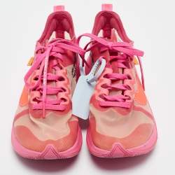 Off-White x Nike Pink Mesh Zoom Fly Low Top Sneakers Size 38.5