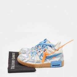 Off-White x Nike Multicolor Mesh and Leather Low Top Sneakers Size 37.5