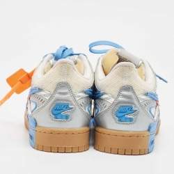 Off-White x Nike Multicolor Mesh and Leather Low Top Sneakers Size 37.5