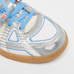 Off-White x Nike Multicolor Mesh and Leather Low Top Sneakers Size 37.5